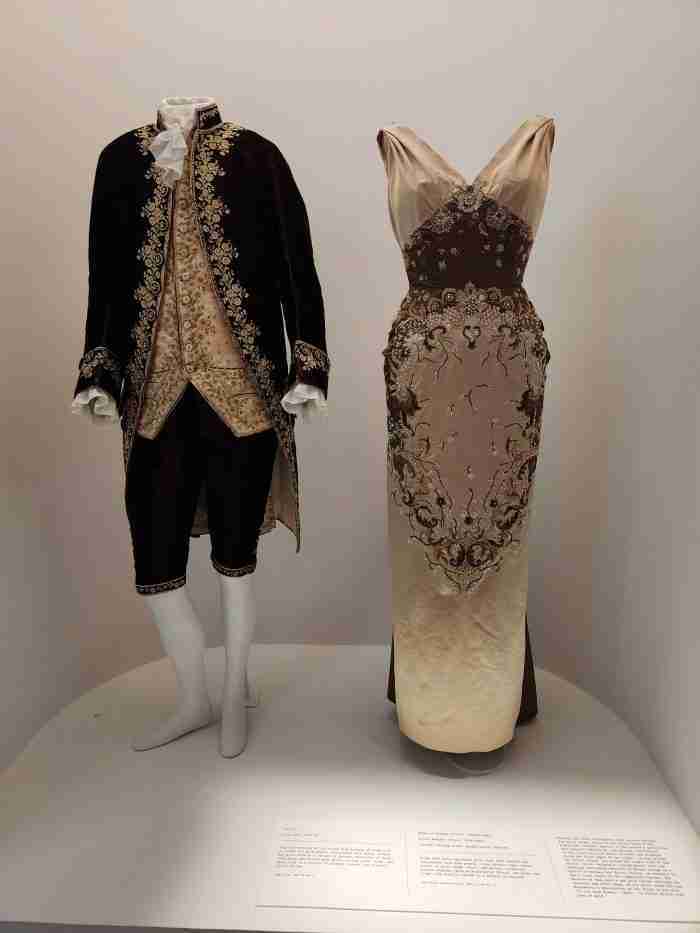 His and hers pairing on display at the Sleep Beauties: Reawakening Fashion exhibit at the Metropolitan Museum of Art in New York City. Photo by Sora Vernikoff