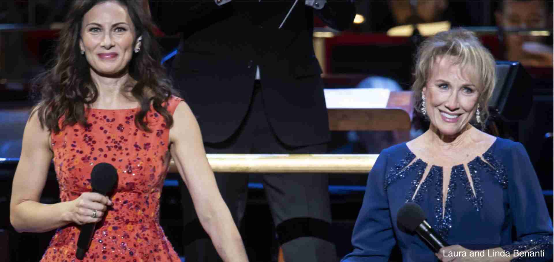 Laura and Linda Benanti on stage in Laura and Linda Benanti: Mothers Know Best at 54 Below. Courtesy 54below.org