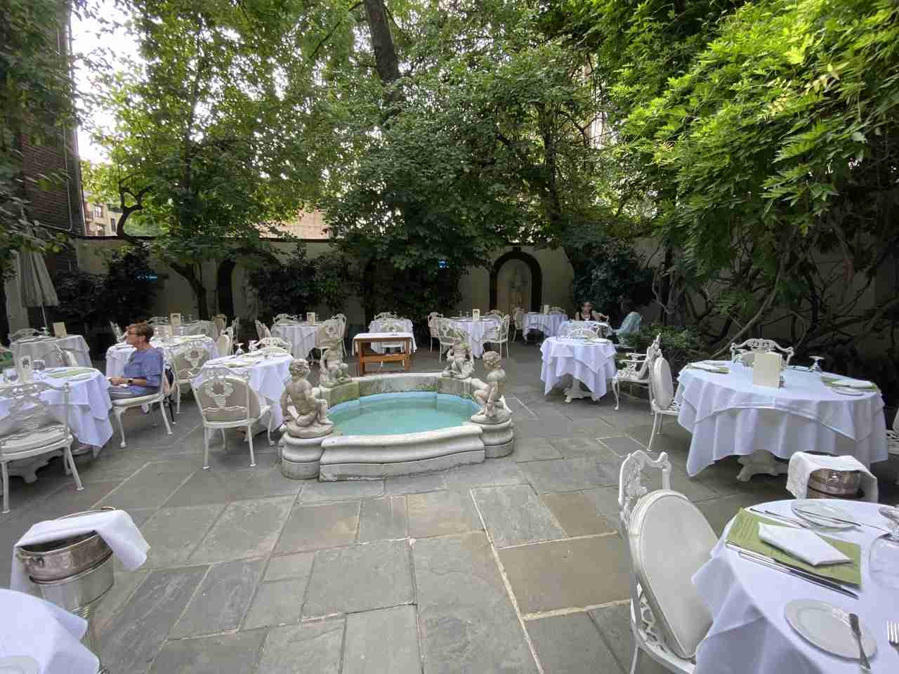 Outdoor Dining at Barbetta Restaurant: Northern Italian Cuisine in Restaurant Row. Photo by Valèrie Blanchard