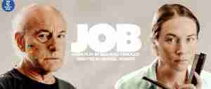JOB by Max Wolf Friedlich with Peter Friedman and Sydney Lemmon at the Helen Hayes Theater. Courtesy jobtheplay.com