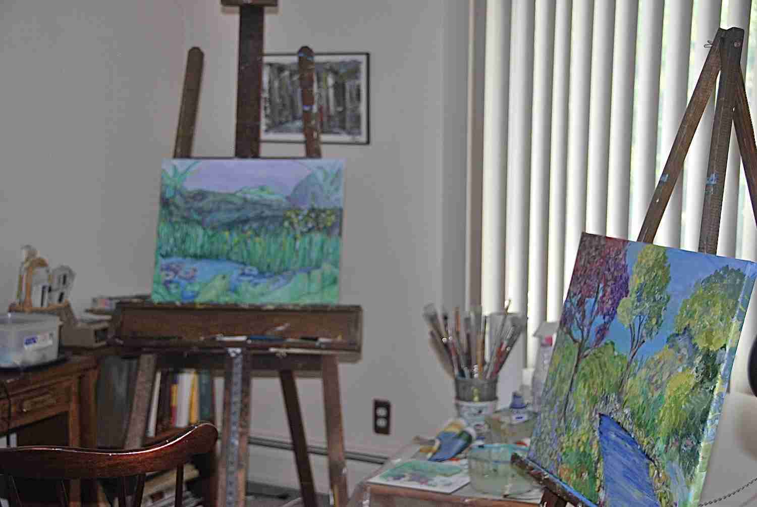 Betty Garrison's art studio. Photo by Victoria L. Dammer