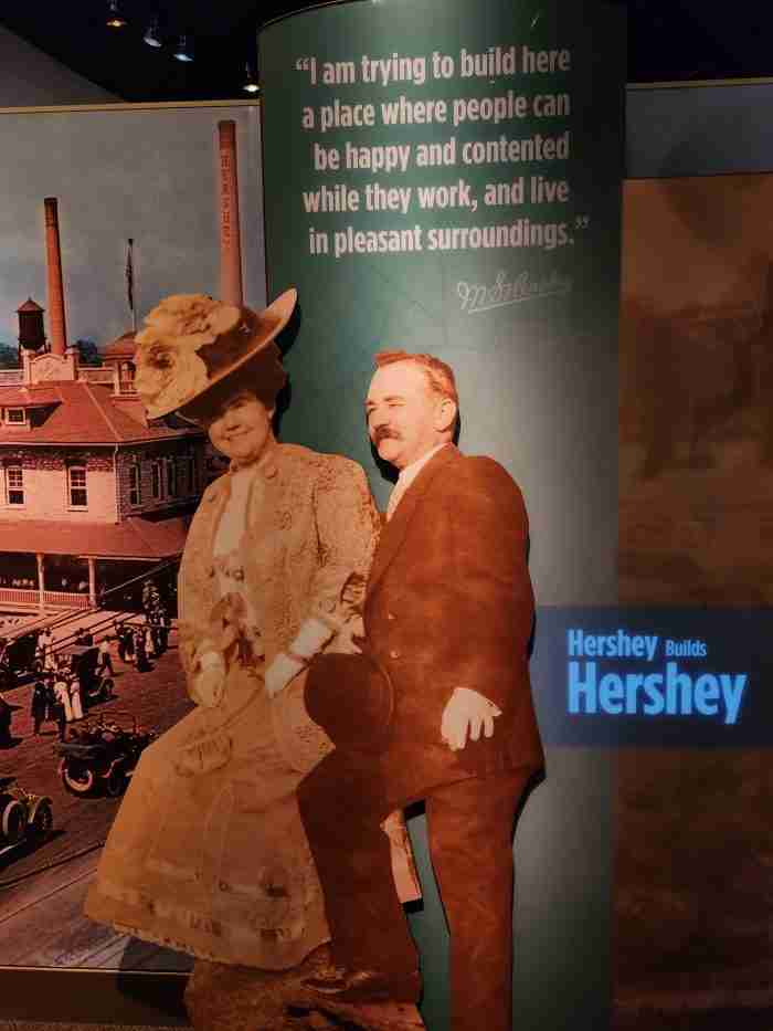 Elizabeth "Kitty" Sweeney Hershey and chocolatier Milton S. Hershey. Photo by Sora Vernikoff