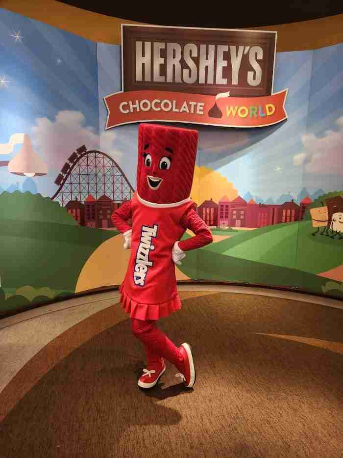 A "Twizzler" character in the Hershey's Chocolate Tour. Photo by Sora Vernikoff