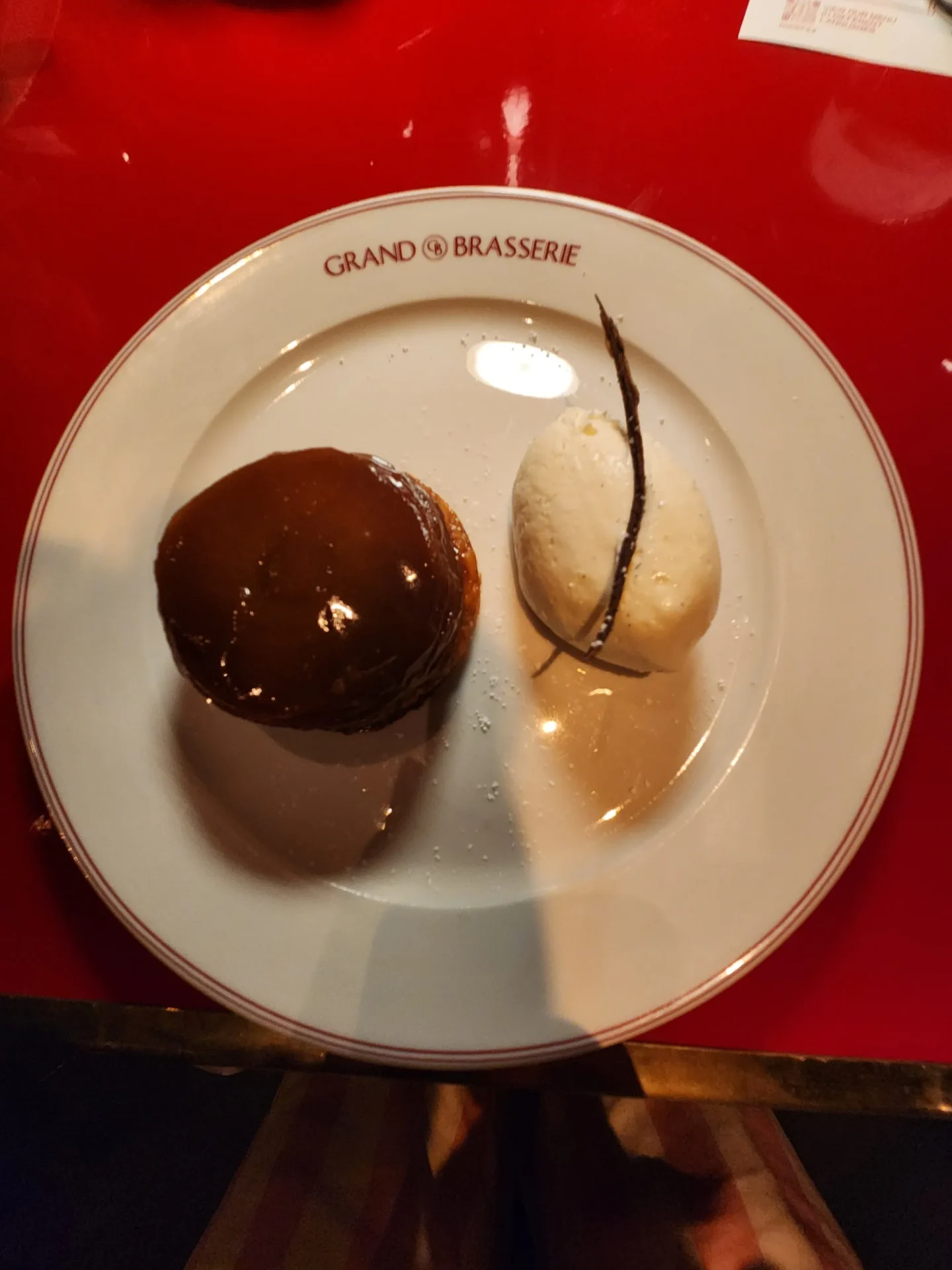 French Apple Tart Tatin at the Grand Brasserie in New York's Grand Central Terminal. Photo by Sora Vernikoff