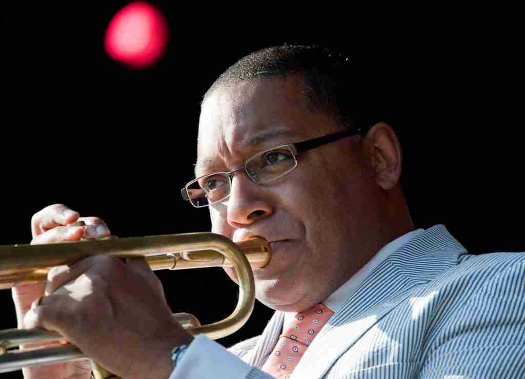 Wynton Marsalis (2009). Photo by Eric Delmar, Public domain, via Wikimedia Commons