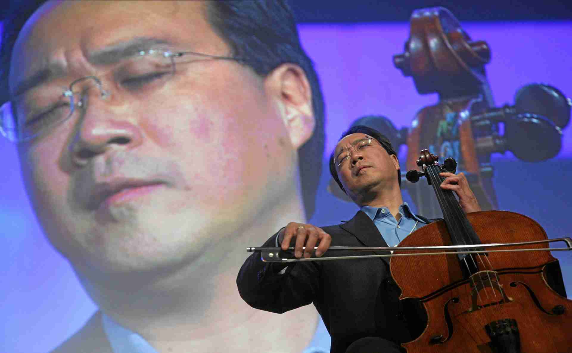 Yo-Yo Ma - World Economic Forum Annual Meeting, Photo by Davos (2008) from Cologny, Switzerland, via Wikimedia Commons