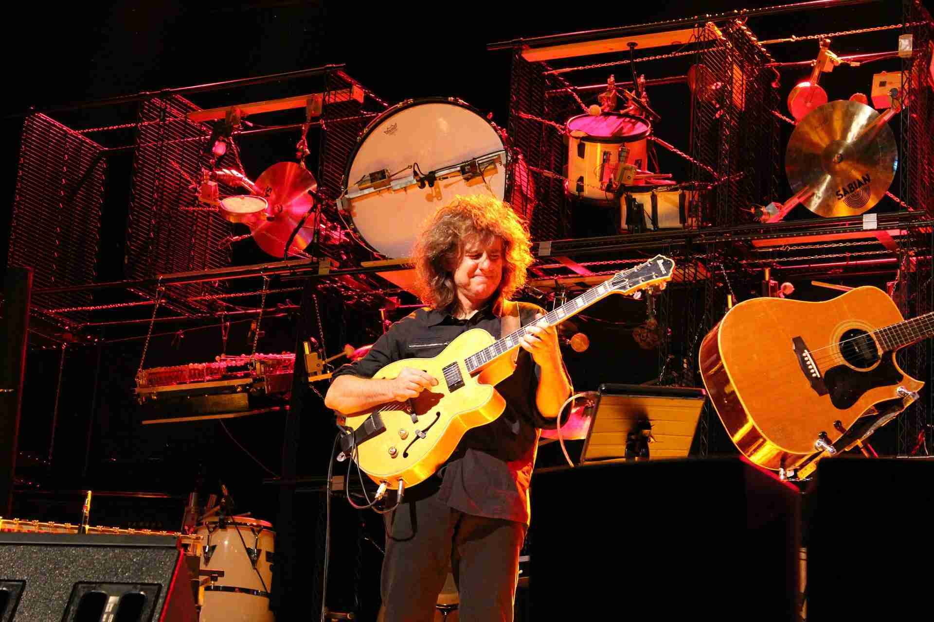 Pat Metheny in Florence Italy (2010). Riccardo Altavilla, CC BY 2.0 <https://creativecommons.org/licenses/by/2.0>, via Wikimedia Commons