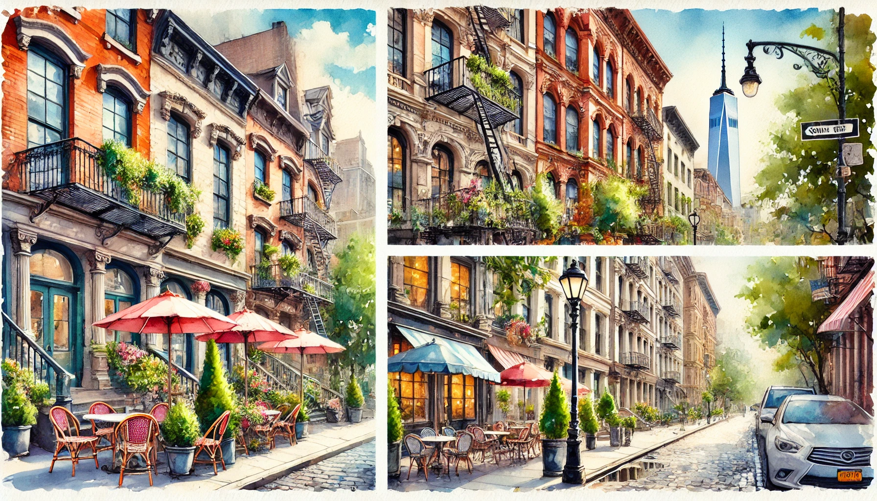 New York's Greenwich Village and SOHO neighborhoods in an article entitled New York Restaurant Cake Controversy Sparks Outrage on Openight.Online. Digital art by Edward Kliszus