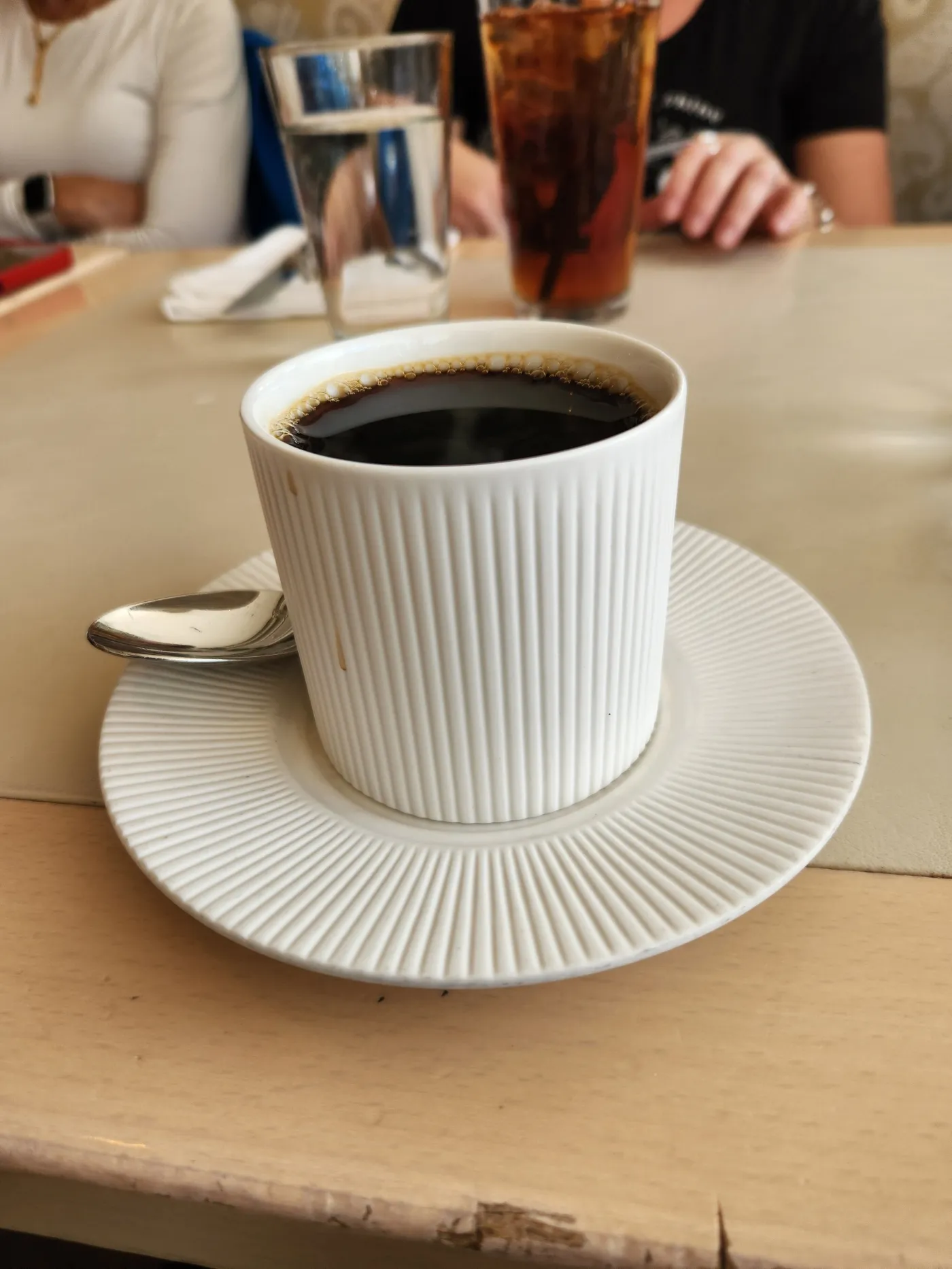 Fresh, hot coffee at Tavern on the Green in New York's Central Park. Photo by Sora Vernikoff