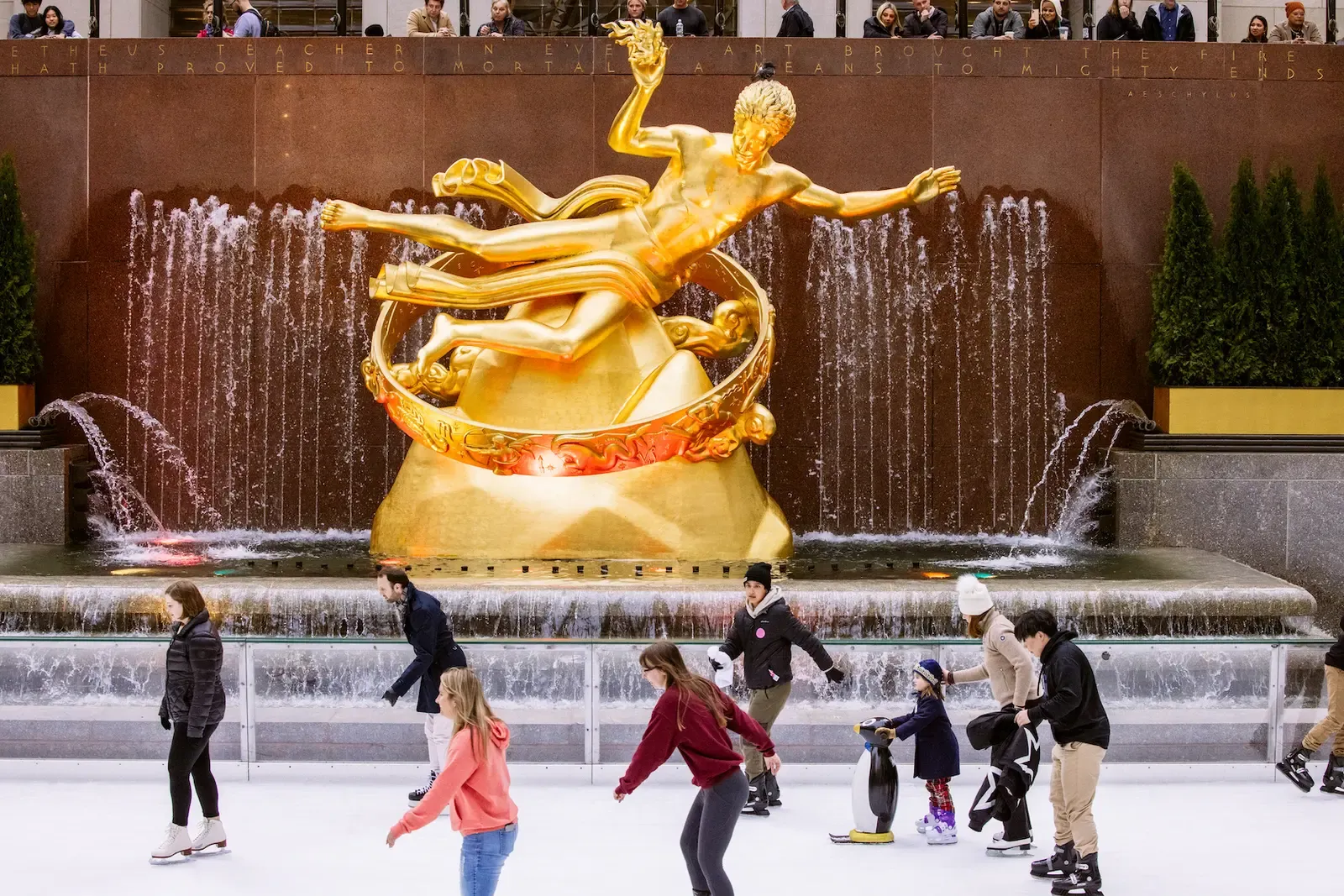 Ice Skating at Rockefeller Center Courtesy rockefellercenter.com