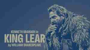 Kenneth Branagh as King Lear. Sally Thurer illustration, based on a photo by Johan Persson, courtesy of KBTC