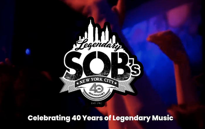 SOB's. Courtesy sobs.com