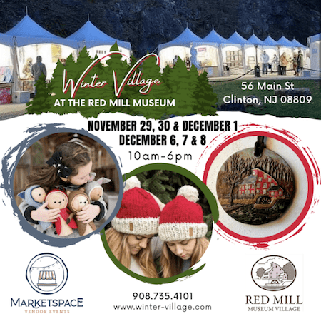 Winter Village at the Red Mill Museum. Courtesy theredmill.org