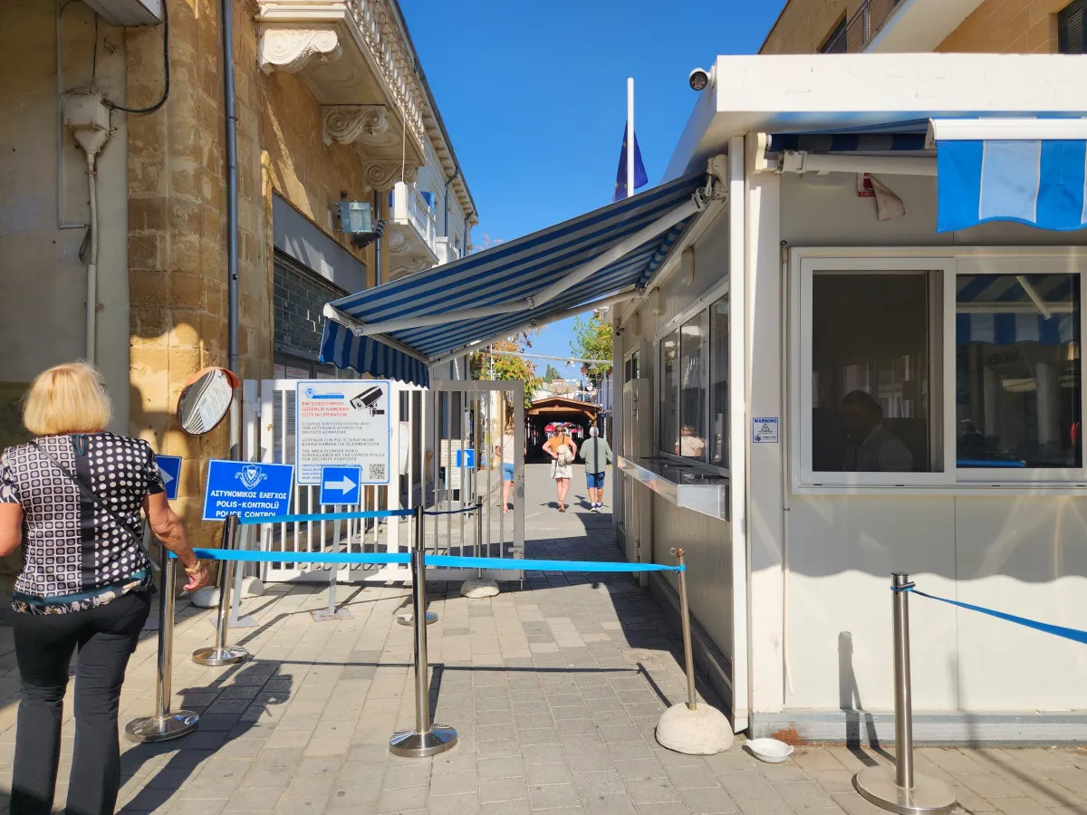 A scene in Turkish held Nicosia. Here, I'm in the Middle Zone. Photo by Sora Vernikoff