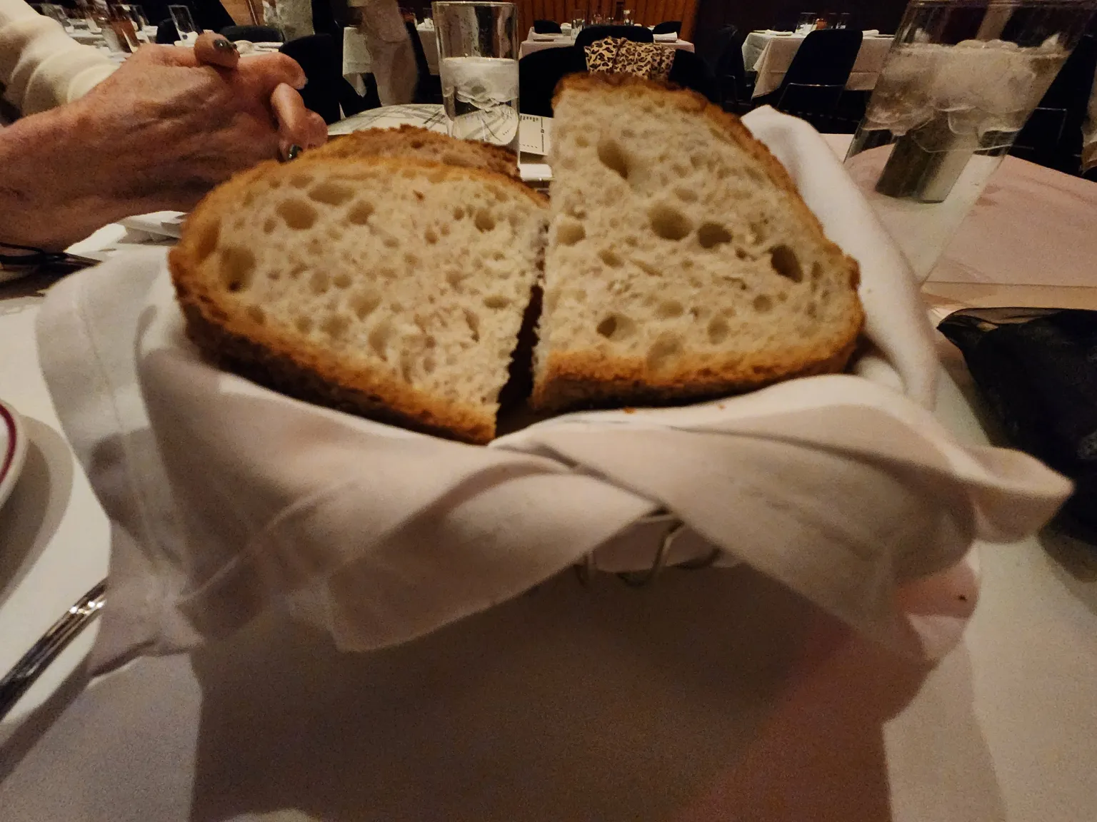 Fresh bread at Rocco Steakhouse. Photo by Sora Vernikoff