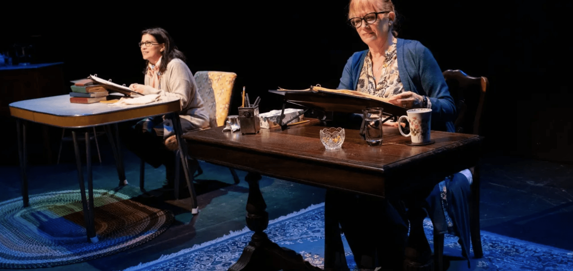 A scene from Pen Pals at the Theatre at St. Clements. Courtesy stclementsnyc.org