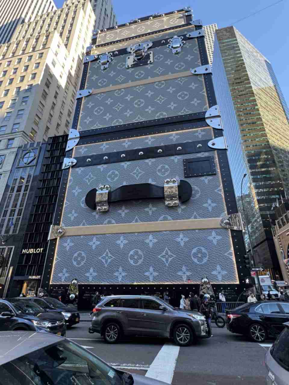 A view of the extraordinary flag ship store of Louis Vuitton NYC on Fifth Avenue during construction. Photo by Valérie Blanchard