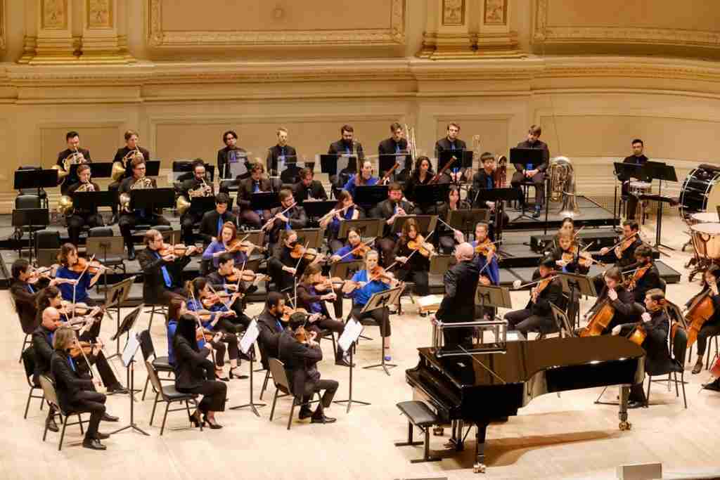 Conductor Leon Botstein and The Orchestra Now performs Charles Ives at Carnegie Hall. Photo by David DeNee