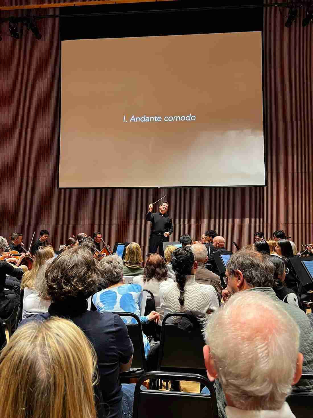 Beginning with the first Movement of Mahler Symph No. 9, David Bernard leads the Park Avenue Chamber Symphony in a Concert entitled "Mahler's Farewell"at the DiMenna Center for Classical Music. Courtesy PACS