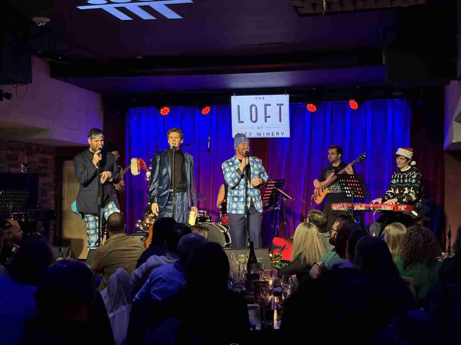 T.3 on stage at City Winery NYC as part of their national Holiday Tour. Photo by Edward Kliszus