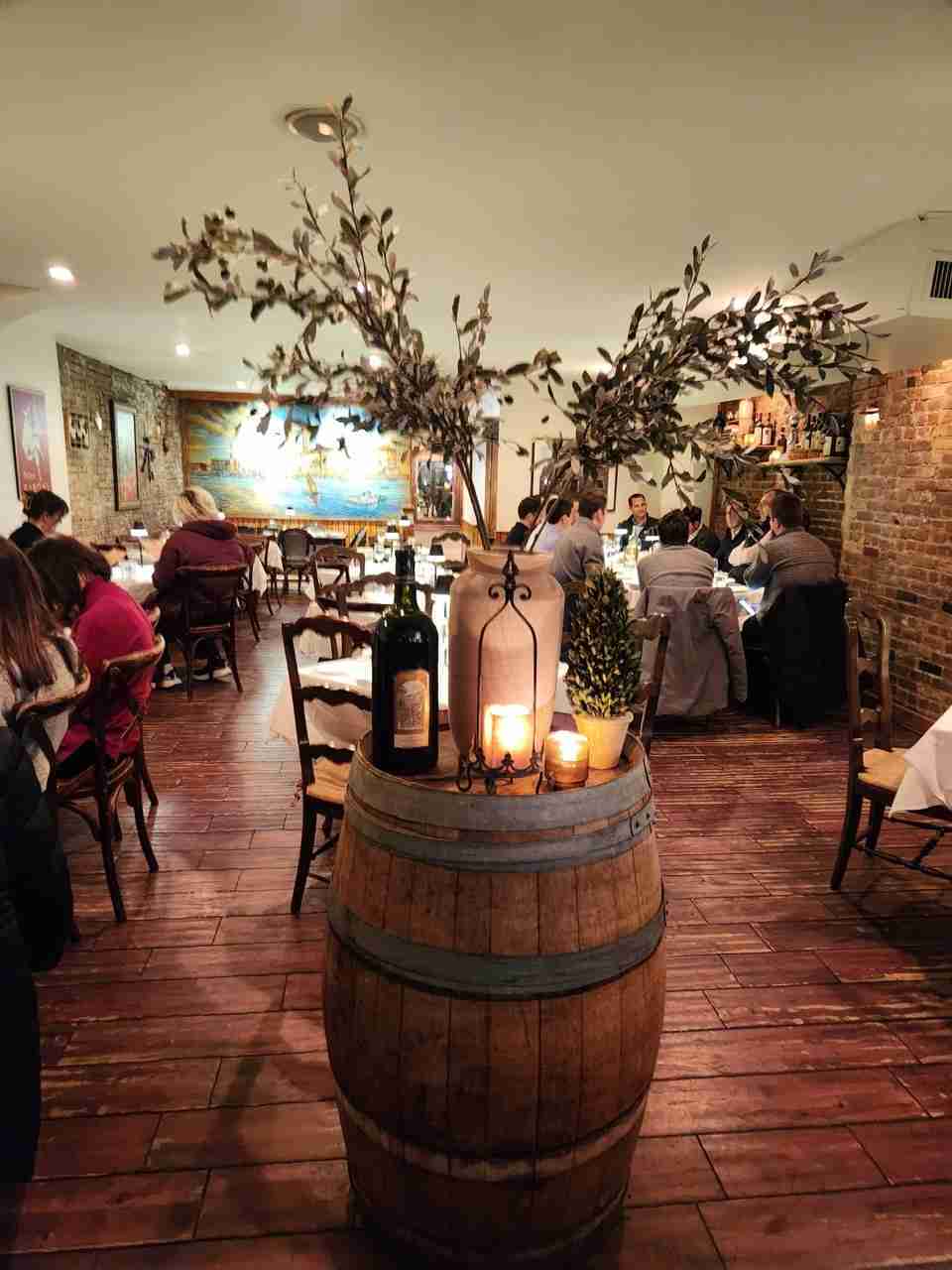 A view of the dining area at Paul & Jimmy’s Ristorante. Photo by Sora Vernikoff