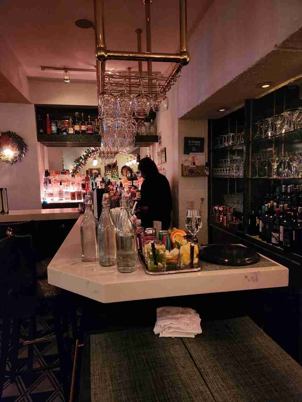 Bar area at Villa Berulia. Photo by Sora Vernikoff.