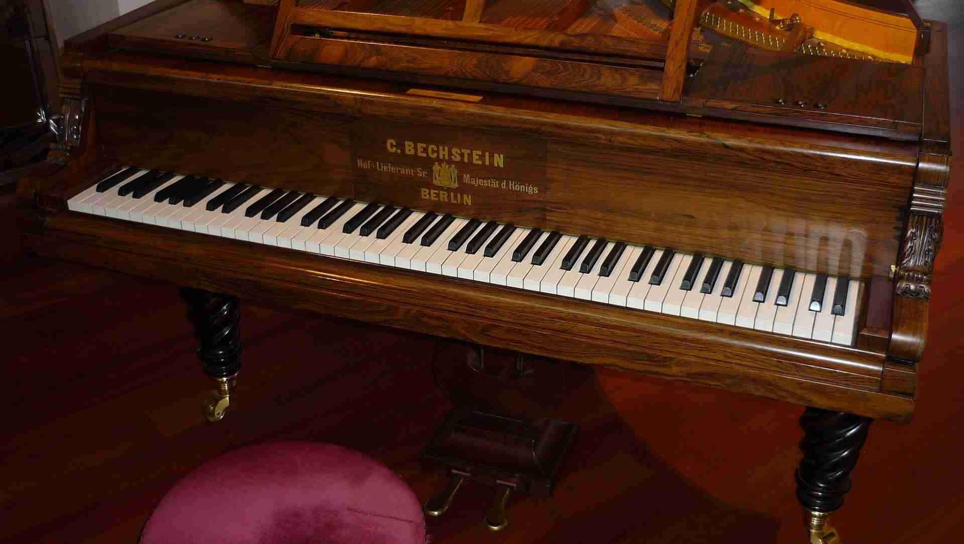 Bechstein 576 Grand piano (Franz Liszt). Annaivanova, CC BY-SA 3.0 <https://creativecommons.org/licenses/by-sa/3.0>, via Wikimedia Commons