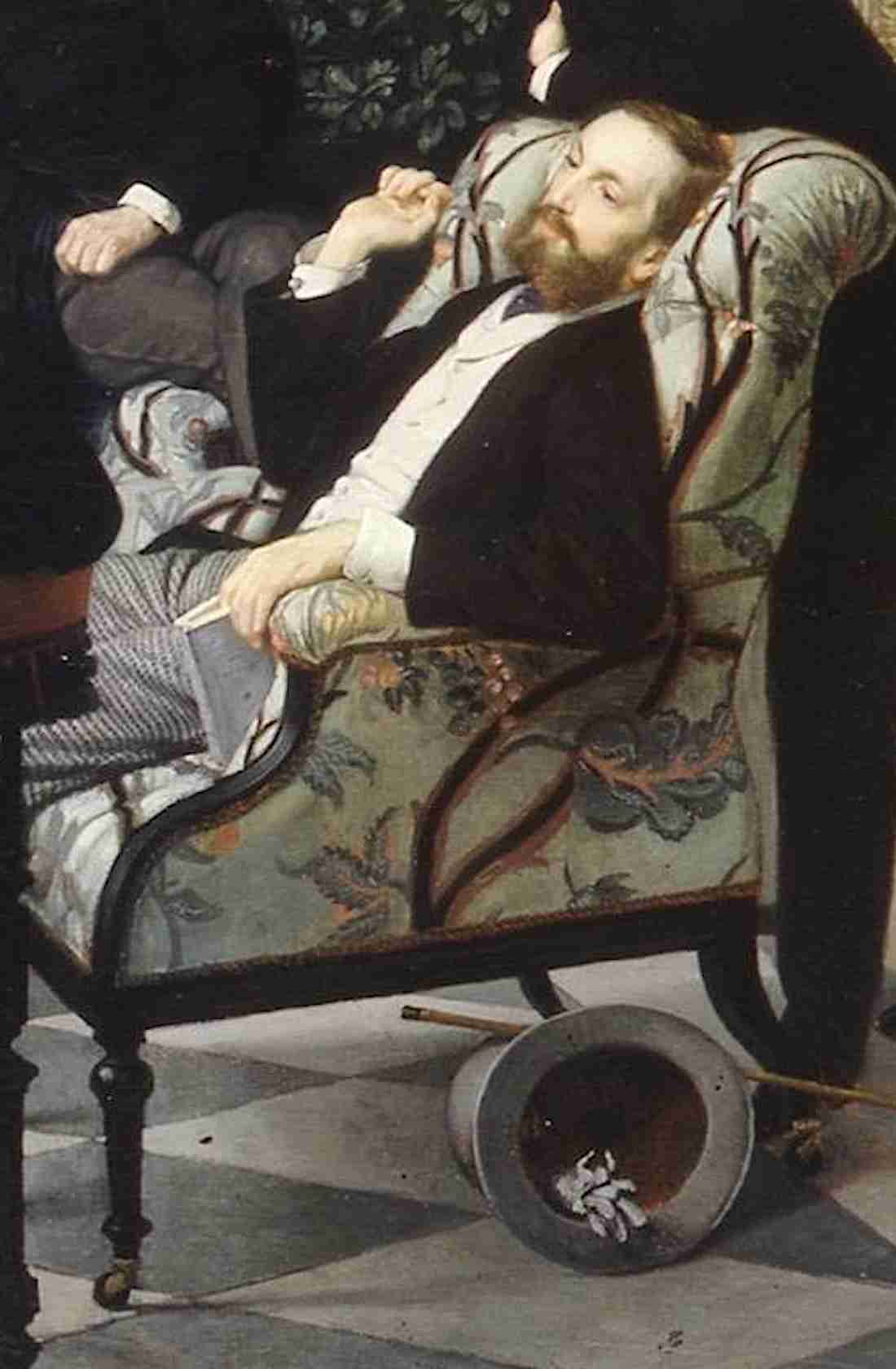 Edmond de Polignac dans Le Cercle de la rue Royale par James Tissot. Public Domain