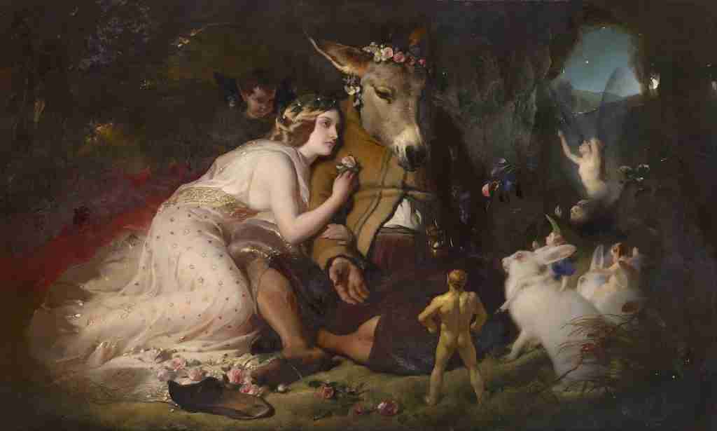 Scene from A Midsummer Night's Dream. Titania and Bottom - Google Art Project. Edwin Landseer, Public domain, via Wikimedia Commons