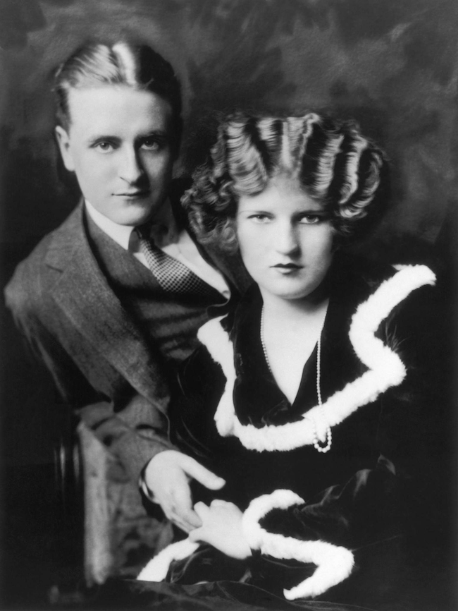 F. Scott Fitzgerald and Zelda Fitzgerald in 1923. Alfred Cheney Johnston, Public domain, via Wikimedia Commons