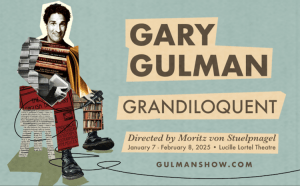 Gary Gulman performs Grandiloquent at the Lucille Lortel Theater. Courtesy garygulman.com