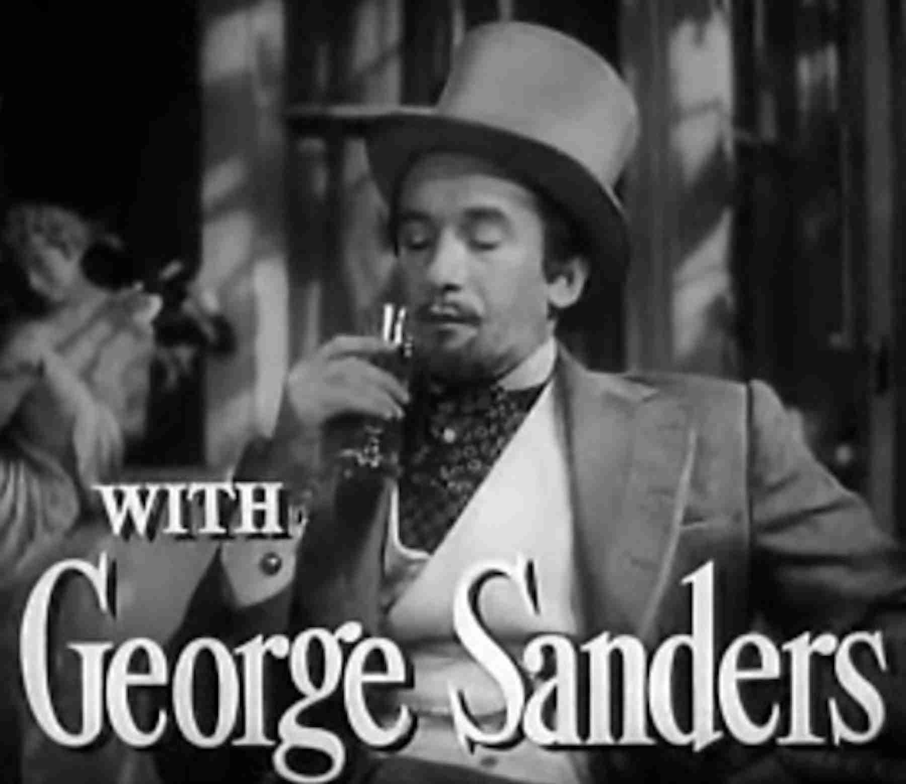 George Sanders in The Picture of Dorian Gray (1945). Trailer screenshot, Public domain, via Wikimedia Commons