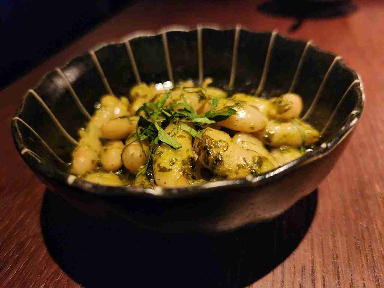 Canellini Beans at Aqua Restaurant in Manhattan's Flatiron Neighborhood. Photo by Sora Vernikoff