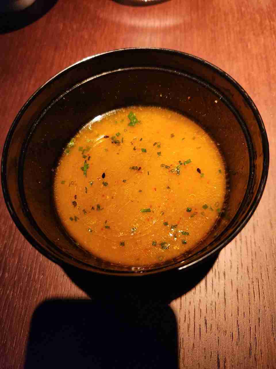 Miso Soup at Aqua Restaurant in Manhattan's Flatiron Neighborhood. Photo by Sora Vernikoff