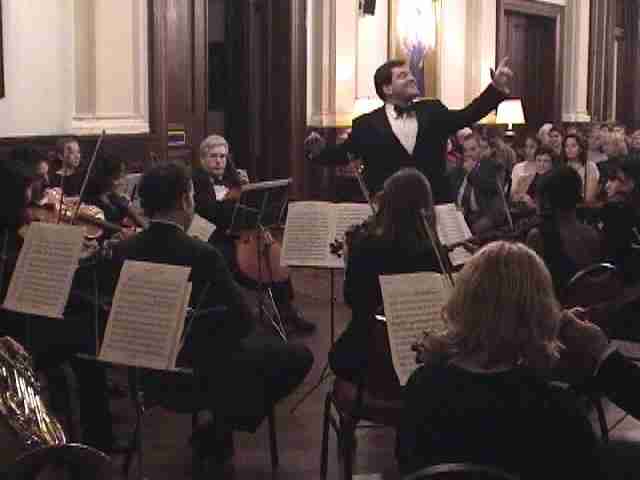 2001 - David Bernard and the Park Avenue Chamber Symphony's first "All Mozart" concert. Courtesy Park Avenue Chamber Symphony