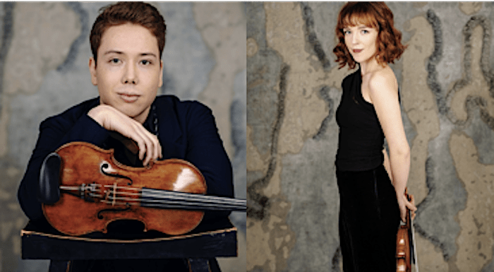 Jonathan Schwarz, Violin and Amelie Wallner, Violin. Courtesy leonkoroquartet.com