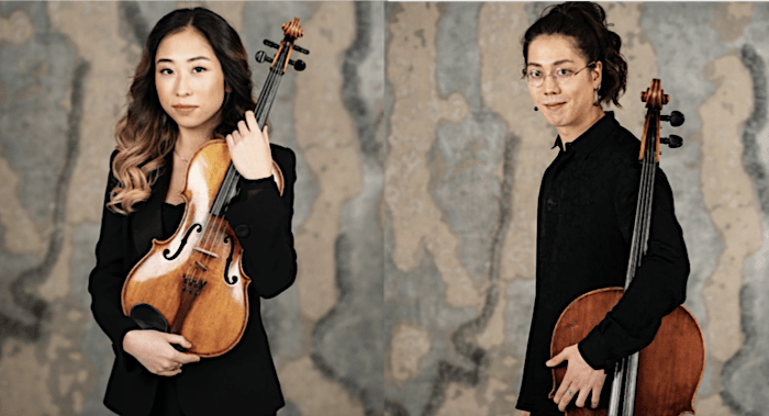 Mayu Konoe, Viola and Lucas Schwarz, Cello. Courtesy leonkoroquartet.com