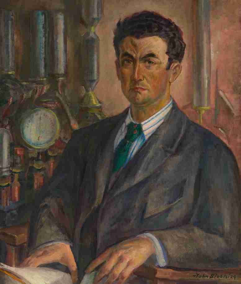 Portrait of Edgar Varèse (1924) by John Sloan. Public Domain via Wikimedia Commons