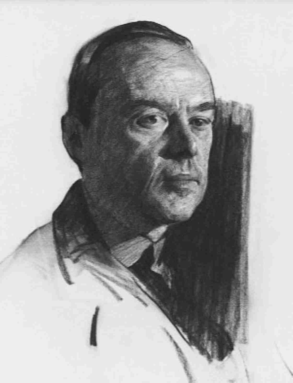 Unfinished portrait of John Alden Carpenter (1921). Public Domain via Wikipedia Commons