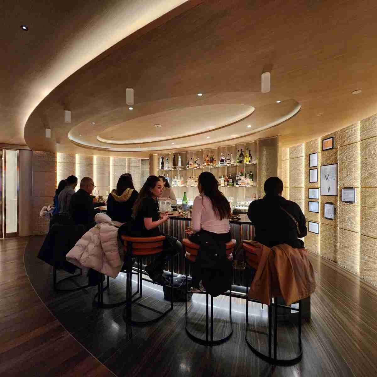 Bar seating at Le Café Louis Vuitton in New York City. Photo by Sora Vernikoff