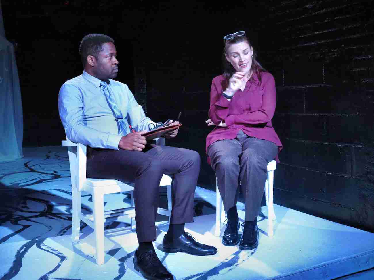 David Odukoya in a scene from Remembrance at the Theater for the New City, Zane Julia. Photo by Jonathan Slaff.