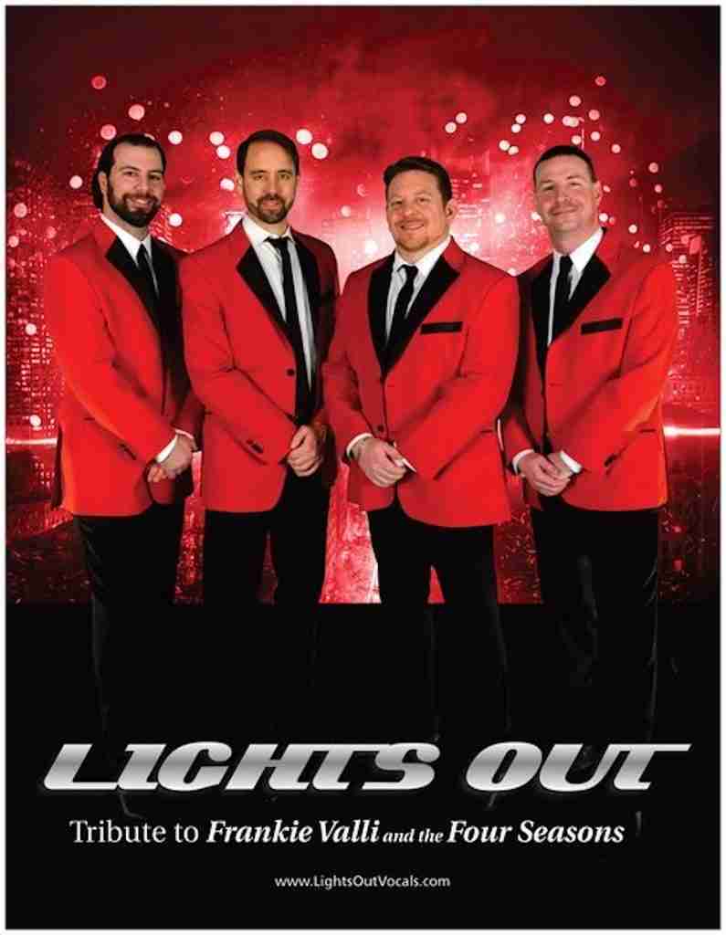 Lights Out Tribute To Frankie Valli and the Four Seasons. Courtesy Lights Out