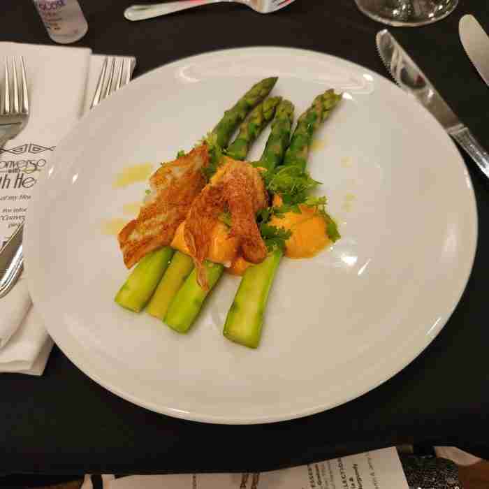A plate of food on a table AI-generated content may be incorrect.