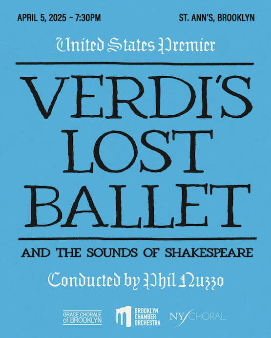 Verdi's Lost Ballet and the Sounds of Shakespeare, performed by the Brooklyn Chamber Orchestra, Conducted by Philip Nuzzo. Courtesy @bkchamberorch on Instagram