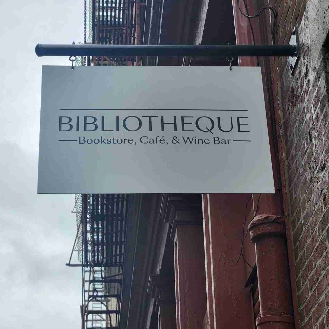 Arriving at Biblioteque Bookstore, Café and Wine Bar. Photo by Sora Vernikoff.