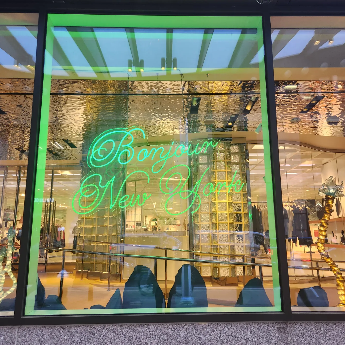 Bonjour New York from Printemps. Photo by Sora Vernikoff