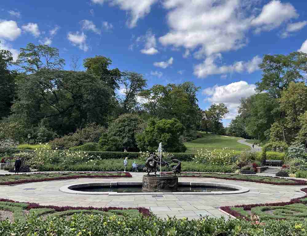 The Central Park Conservatory Garden in New York City's Central Park. Photo by Edward Kliszus