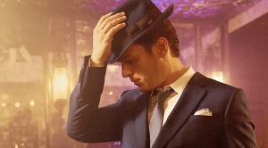 Just in Time starring Jonathn Groff as Bobby Darin, on Broadway at the Circle in the Square. Courtesy justintimebroadway.com
