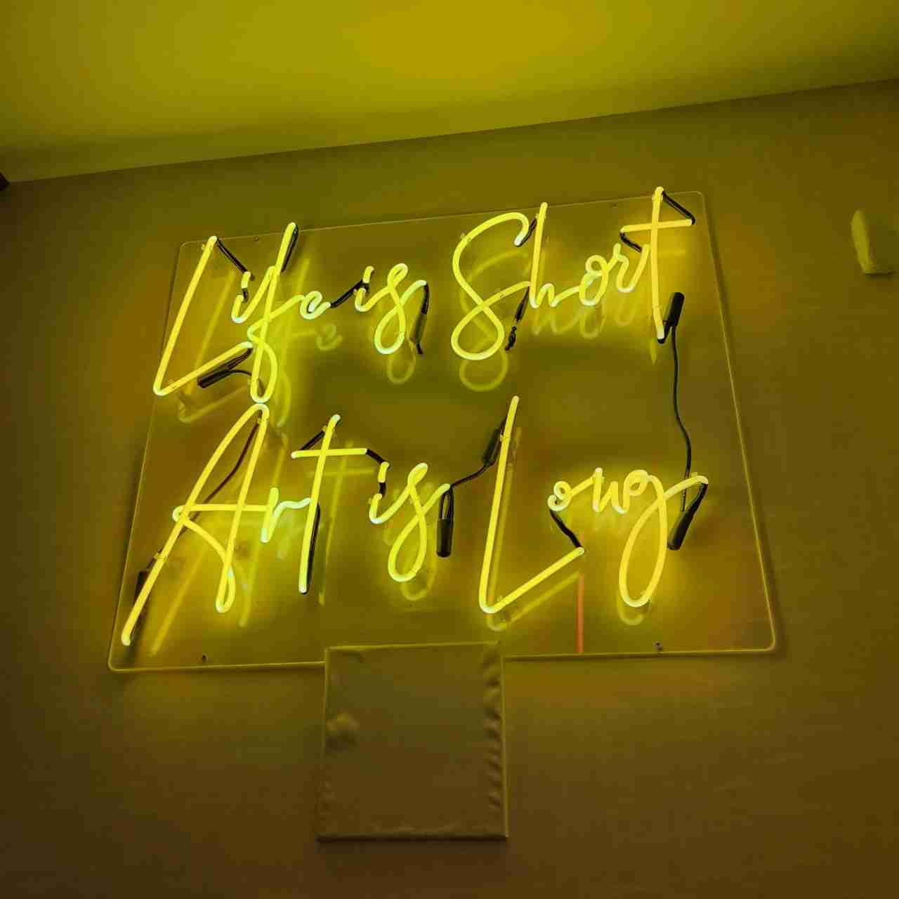 Life is Short, Art is Long - at Biblioteque Bookstore, Café and Wine Bar. Photo by Sora Vernikoff.