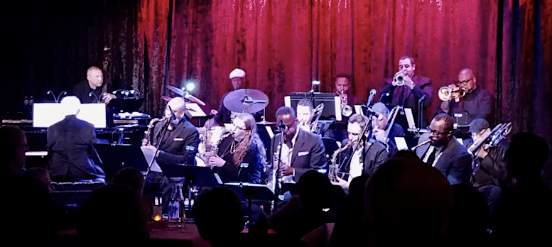The Charlie Mingus Big Band at Birdland Jazz Club. Photo by Holli Harms